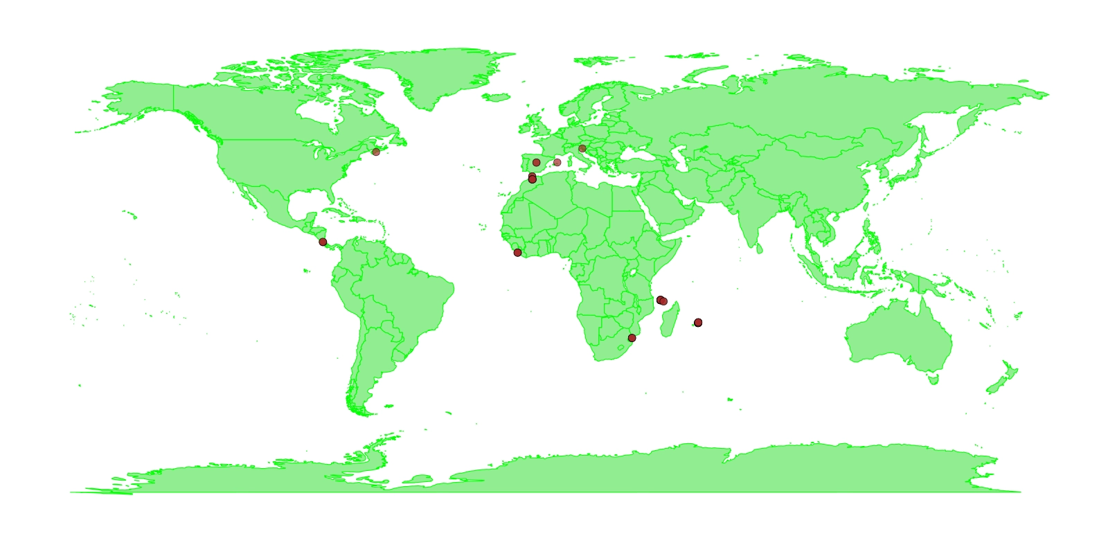 ictp world map