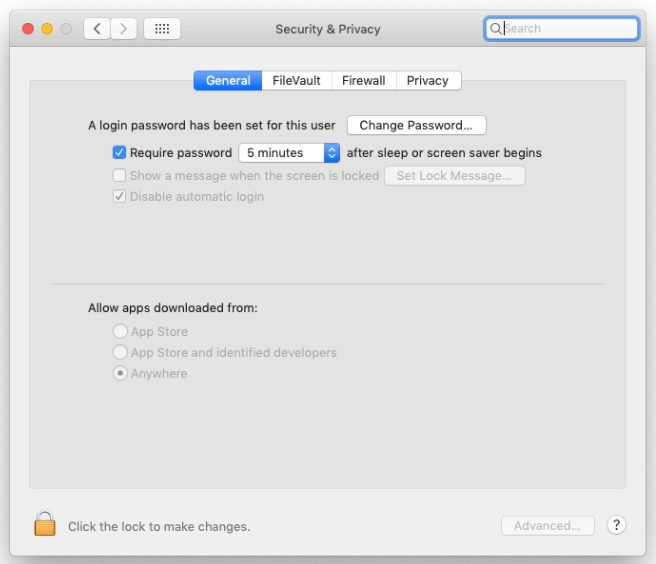 masOS preferences